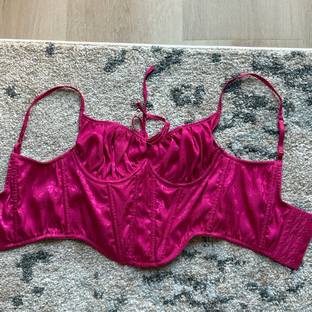 Urban Outfitters Fuchsia Corset Top